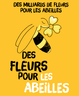 logo fleurs abeilles