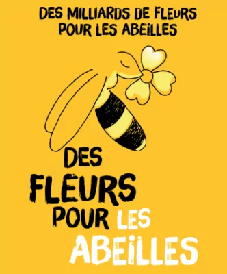 logo fleurs abeilles