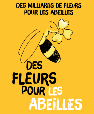 logo fleurs abeilles