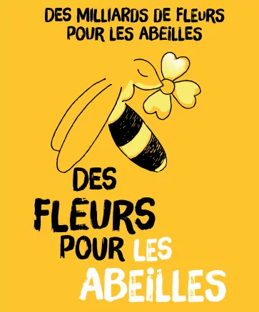 logo fleurs abeilles