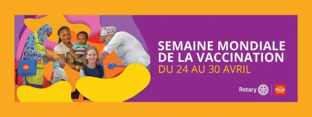 🗓️ C’est la Semaine mondiale de la vaccination !
Le Rotary s’engage pour un monde sans maladies évitables, notamment grâce à son combat historique contre la poliomyélite. 💉🌍
Chaque année, la vaccination sauve des millions de vies. Pourtant, trop d’enfants et d’adultes n’y ont toujours pas accès.
✨ Ensemble, sensibilisons et agissons pour un monde en meilleure santé.
👉 Suivez-nous toute la semaine pour en apprendre davantage et découvrir comment vous pouvez agir à nos côtés !
Cercle PolioPlus #enpolionow Rotary International