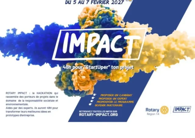 🚀 48 HEURES POUR TRANSFORMER UNE IDÉE EN PROJET D’ENTREPRISE RESPONSABLE !

Et si votre idée devenait un projet concret au service de la société et de l’environnement ? 🌍

Du 5 au 7 février 2027, Rotary Impact organise « 48h pour StartUper ton projet », un événement dédié à l’innovation et à l’entrepreneuriat responsable.

🎯 Ouvert aux étudiants, aux jeunes professionnels et aux start-up de moins de deux ans !

Pendant 48 heures, des experts et coachs bénévoles accompagneront les participants pour donner vie à leurs idées.

🏆 À la clé : un an d’accompagnement pour les trois projets lauréats !

Une belle illustration de l’engagement du Rotary auprès de la jeunesse, pour encourager l’initiative, l’innovation et les projets porteurs de sens.

👉 Découvrez cette initiative dans RotaryMag :

https://www.rotarymag.org/recherche.html?search=Rotary+impact